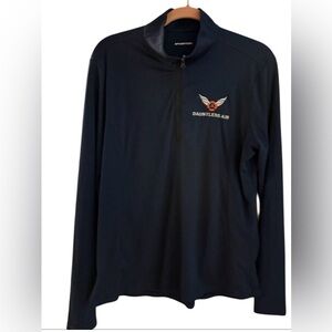 Sport-Tek Dauntless Air Blue and Black Ladies XL  quarter zip unisex